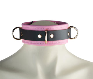 Premium Princess Pink Leather & Steel Restraint Set - Wrist & Ankle Cuffs, Collar, Cross Connector, Snap Hooks & Padlocks