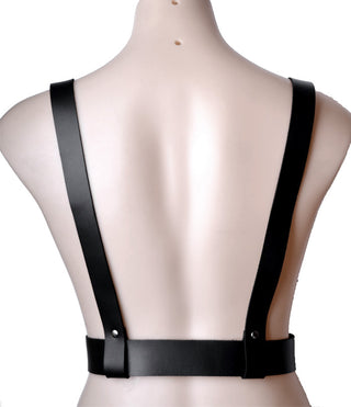 Black Leather Suspender Style Harness