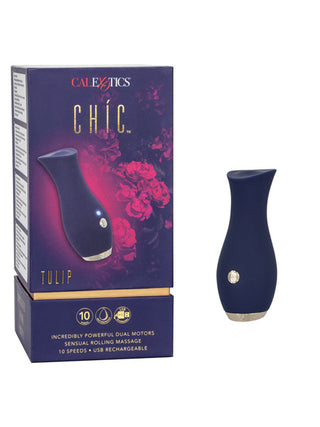CalExotics CHIC TULIP ROLLING MASSAGE VIBRATOR - VIOLET