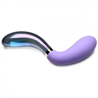 PRISMS 10X Pari Dual Ended Wavy Silicone & Glass Vibrator
