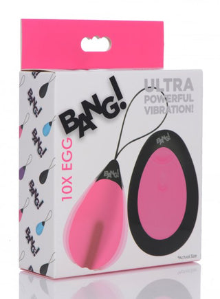 Bang! 10X Silicone Vibrating Egg - Pink