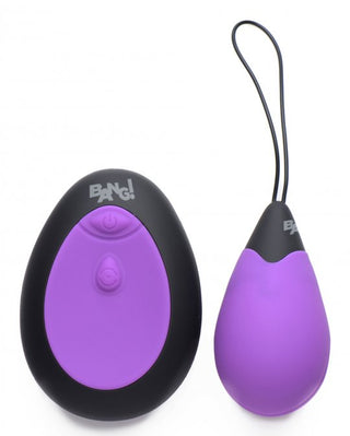 Bang! 10X Silicone Vibrating Egg - Purple