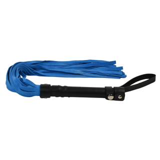 Premium Suede Leather Flogger - Blue