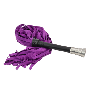 Premium Leather Flogger - Purple