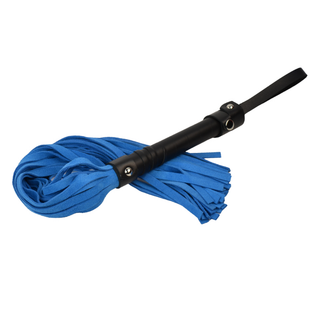 Premium Suede Leather Flogger - Blue