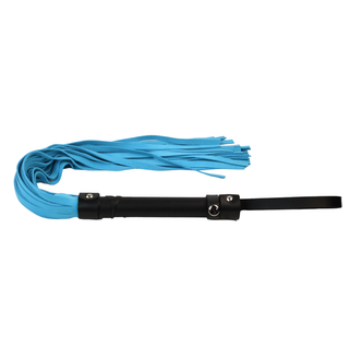 Premium Suede Leather Flogger - Arctic Blue