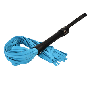Premium Suede Leather Flogger - Arctic Blue