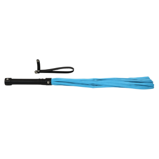 Premium Suede Leather Flogger - Arctic Blue