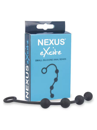 Nexus EXCITE Silicone Anal Beads – Black