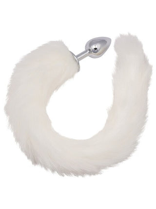 Running Wild White Tail Butt Plug
