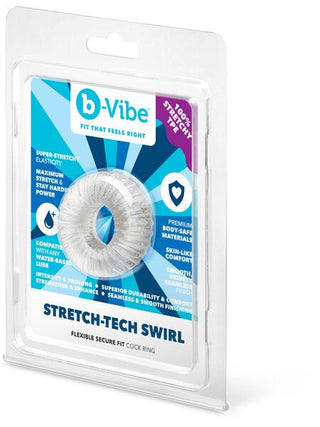 b-Vibe Stretch-Tech Swirl - Ultra Stretchy Cock Ring
