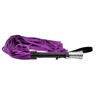 Premium Leather Flogger - Purple