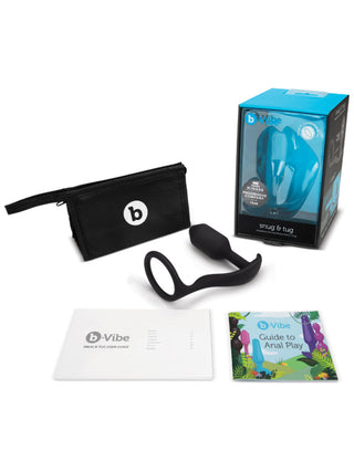 B-Vibe Snug and Tug Vibrating Prostate Plug Cock Ring