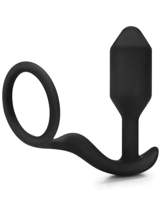 B-Vibe Snug and Tug Vibrating Prostate Plug Cock Ring