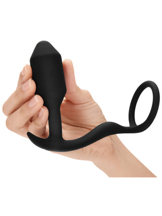 B-Vibe Snug and Tug Vibrating Prostate Plug Cock Ring