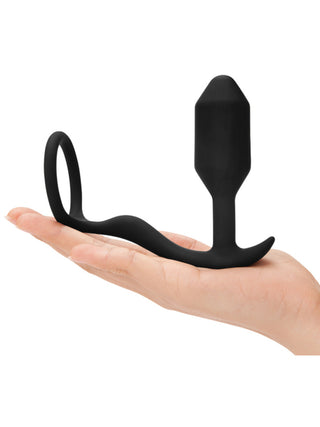 B-Vibe Snug and Tug Vibrating Prostate Plug Cock Ring