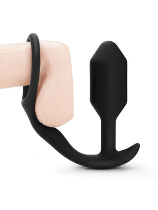 B-Vibe Snug and Tug Vibrating Prostate Plug Cock Ring