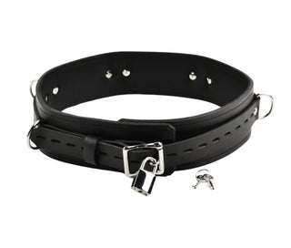 Leather Bondage Belt - Black