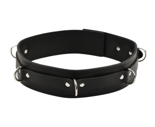 Leather Bondage Belt - Black