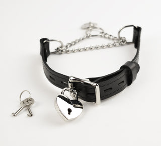Black Custom Engraved Leather Martingale Day Collar - Silver Round Pendant