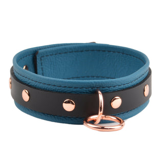 Deluxe Jade Empress Leather & Rose Gold Collar