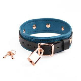 Deluxe Jade Empress Leather & Rose Gold Collar
