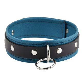 Deluxe Jade Empress Leather & Silver Collar