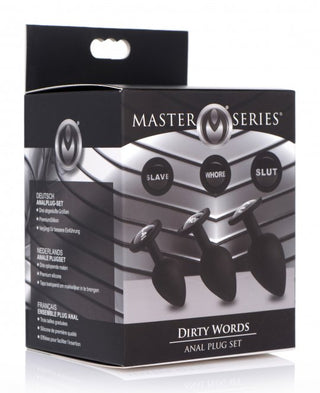 Master Series Dirty Words Anal Plug Set