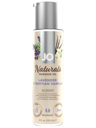 JO Naturals Massage Oil - Lavender & Vanilla