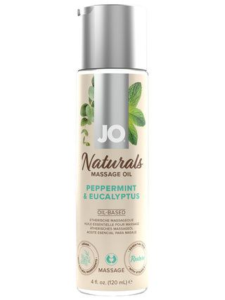 JO Naturals Massage Oil - Peppermint & Eucalyptus