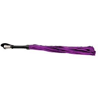 Premium Leather Flogger - Purple
