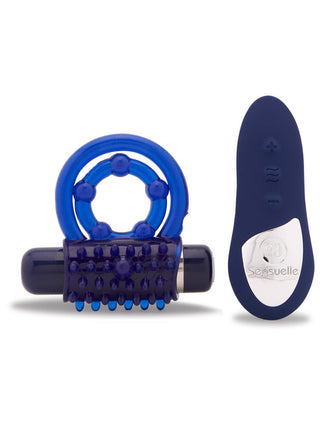 NU Sensuelle Endure Remote Control Bullet Ring - Blue