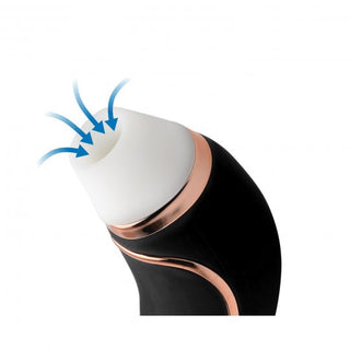 Shegasm Deluxe Clitoral Stimulator and Vibe - Black
