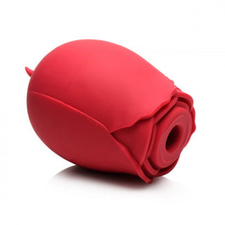 The Double Tease Rose 10X Sucking & Licking Silicone Stimulator