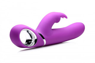 Twirly 66X Spinning Silicone Rabbit Vibrator - Purple