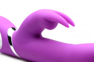Twirly 66X Spinning Silicone Rabbit Vibrator - Purple