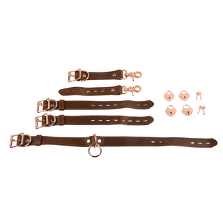 The V3RSE Strap - Rose Gold Lockable Buckles with Love Heart Padlocks