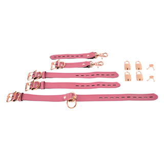 The V3RSE Strap - Rose Gold Lockable Buckles with Square Padlocks