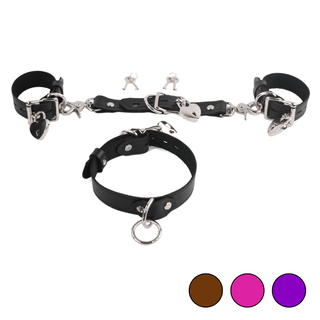 The V3RSE Strap - Silver Lockable Buckles with Love Heart Padlocks