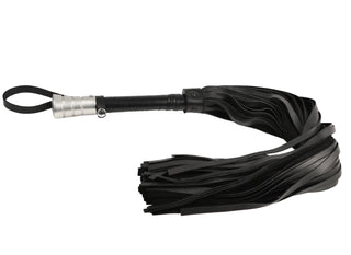 Premium Heavy Duty Nappa Leather Flogger - Black
