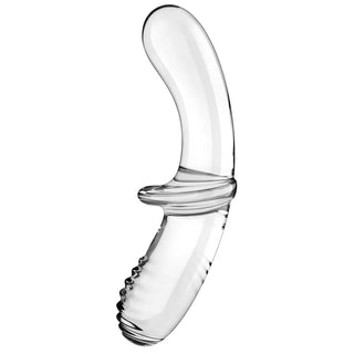 Satisfyer Double Crystal Glass Dildo - Transparent