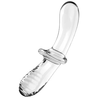 Satisfyer Double Crystal Glass Dildo - Transparent