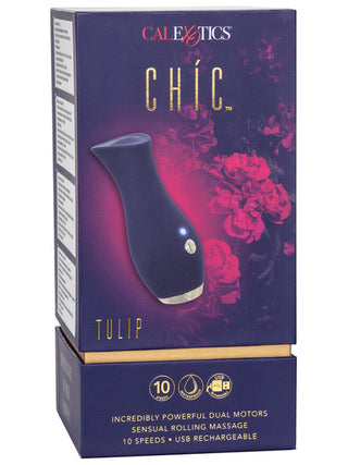 CalExotics CHIC TULIP ROLLING MASSAGE VIBRATOR - VIOLET