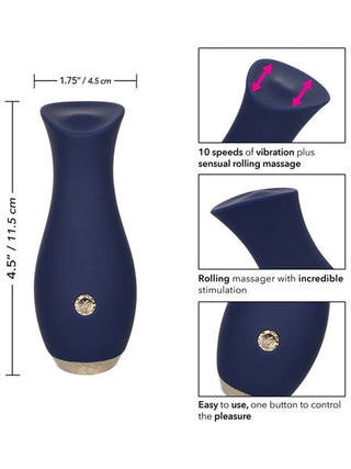 CalExotics CHIC TULIP ROLLING MASSAGE VIBRATOR - VIOLET