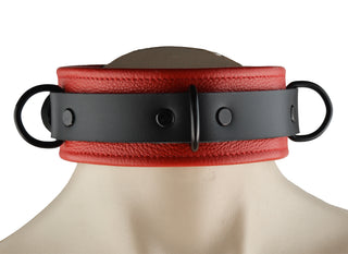 Premium Restraint Set - Wrist & Ankle Cuffs with Collar - Americana Red Midnight Edition
