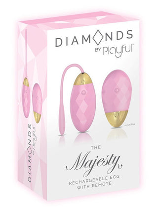 Diamonds The Majesty - Rechargeable Egg with Remote - Pink
