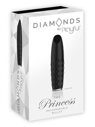 Diamonds The Princess - Rechargeable Bullet - Black