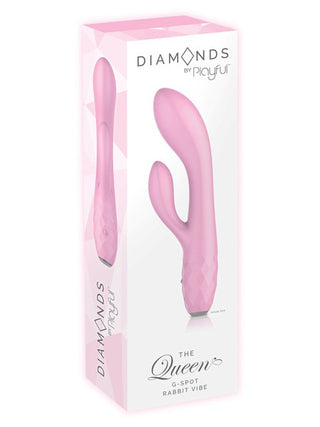 Diamonds The Queen - G-Spot Rabbit Vibe - Pink