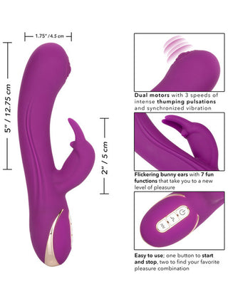 JACK RABBIT SIGNATURE SILICONE THUMPING RABBIT - PURPLE