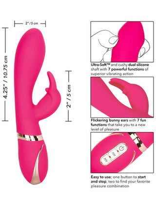 Jack Rabbit Signature Silicone Ultra-Soft Rabbit - Pink